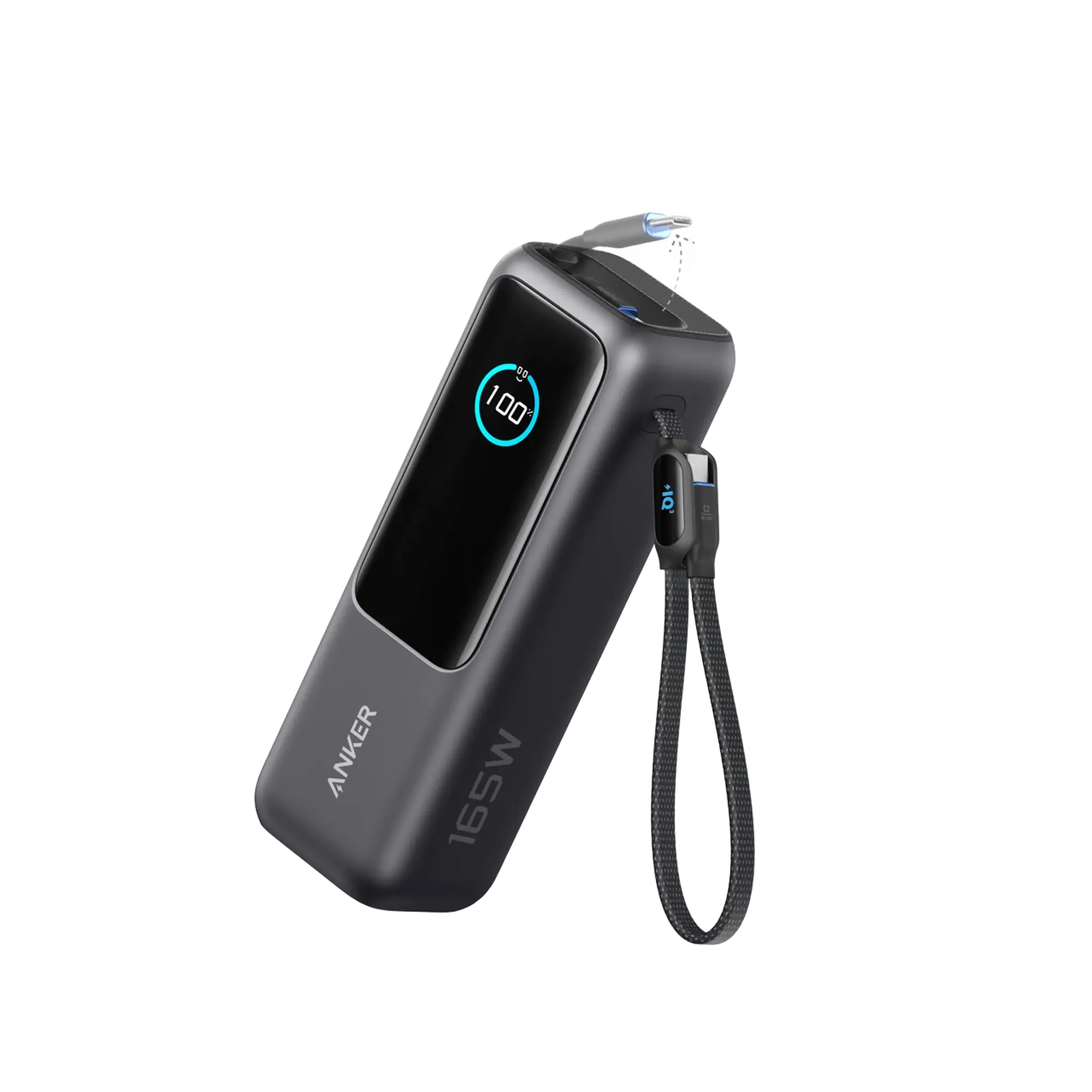 Anker 25000mAh 165W Laptop Power Bank, Built-In and Retractable Cables