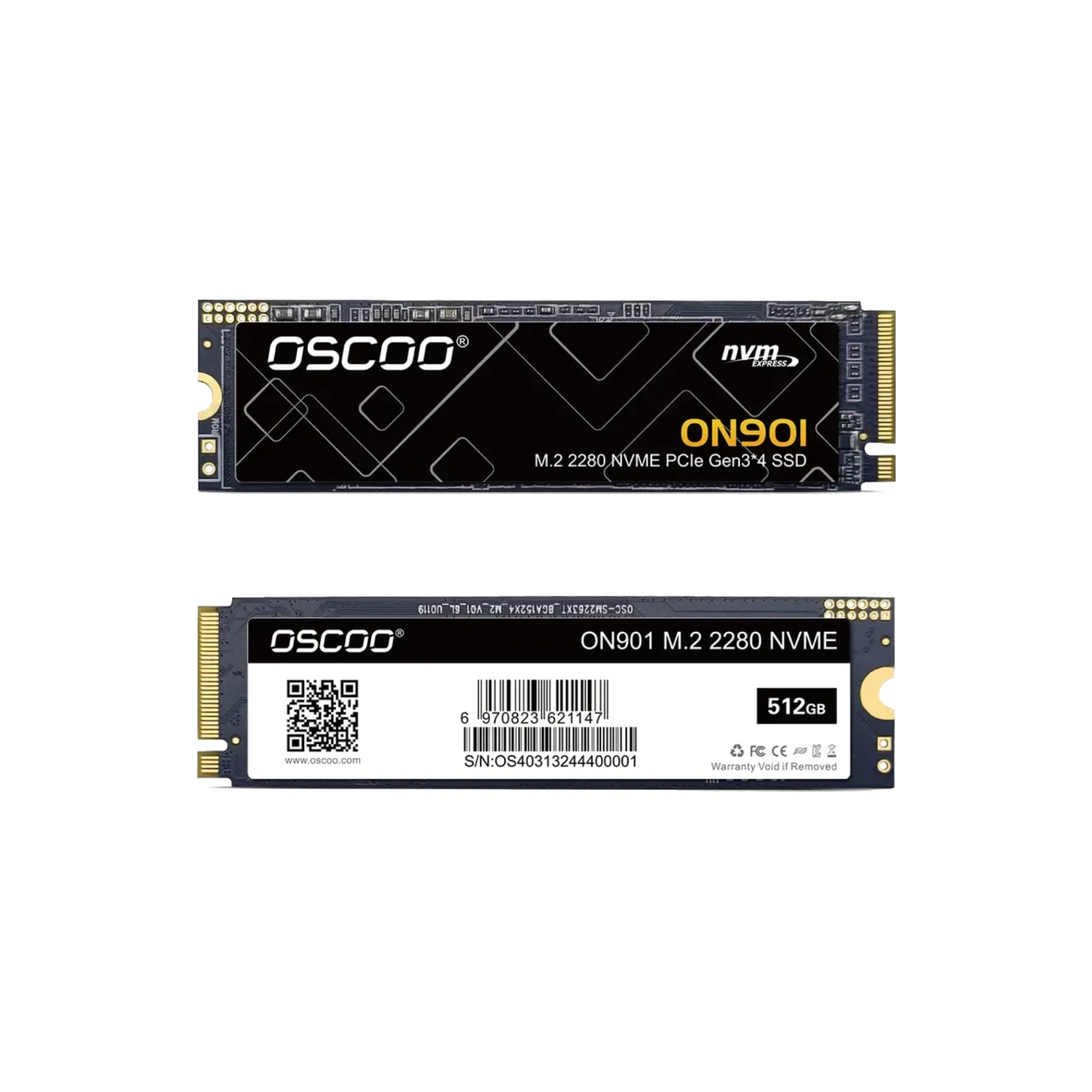 OSCOO ON901 512GB M.2 NVMe Gen3 SSD