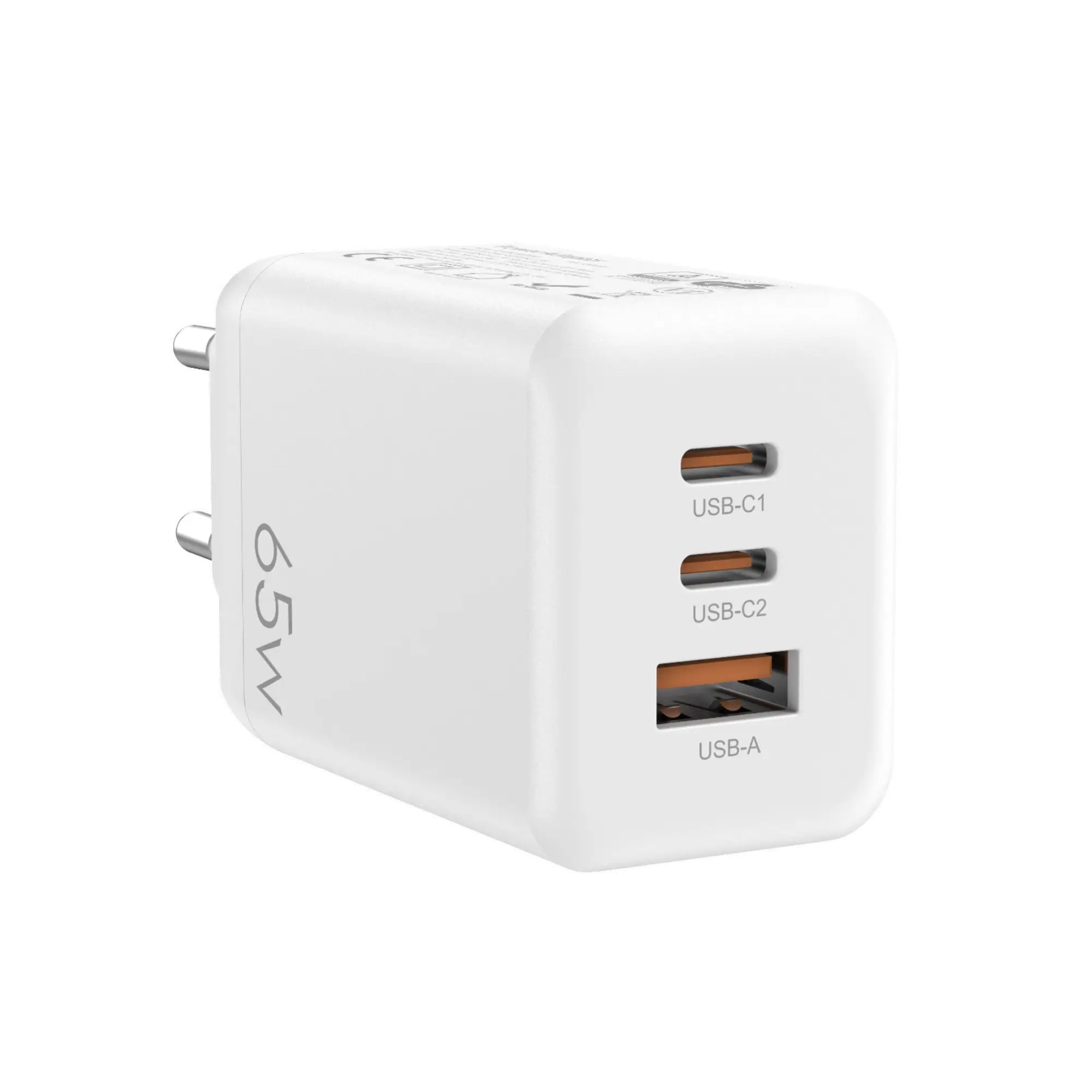 Omodiary 2C1A 65W GaN 3-Port Fast Compact Travel Charger 