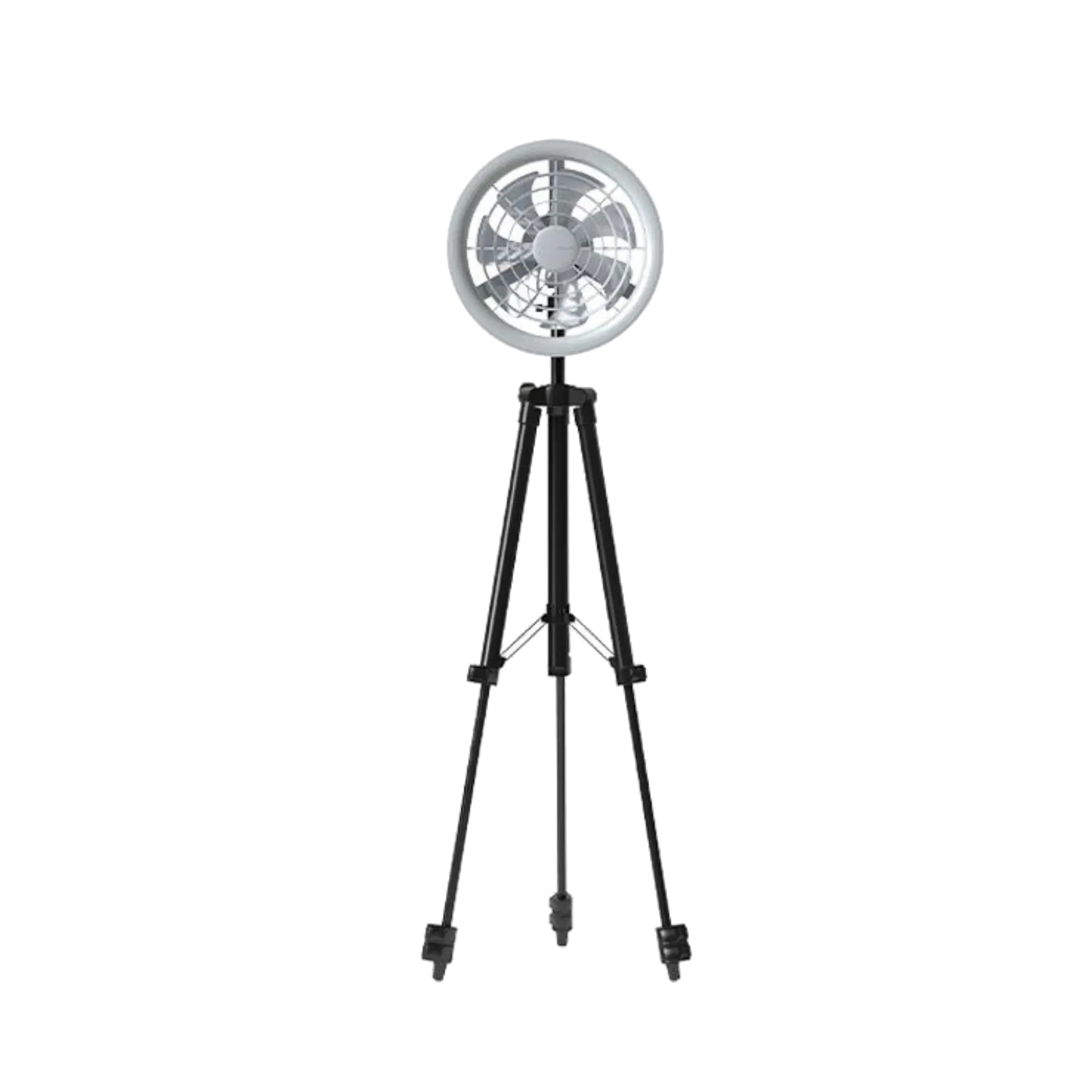 JISULIFE FA17 Outdoor LED Ceiling Fan With Long Tripod Stand White