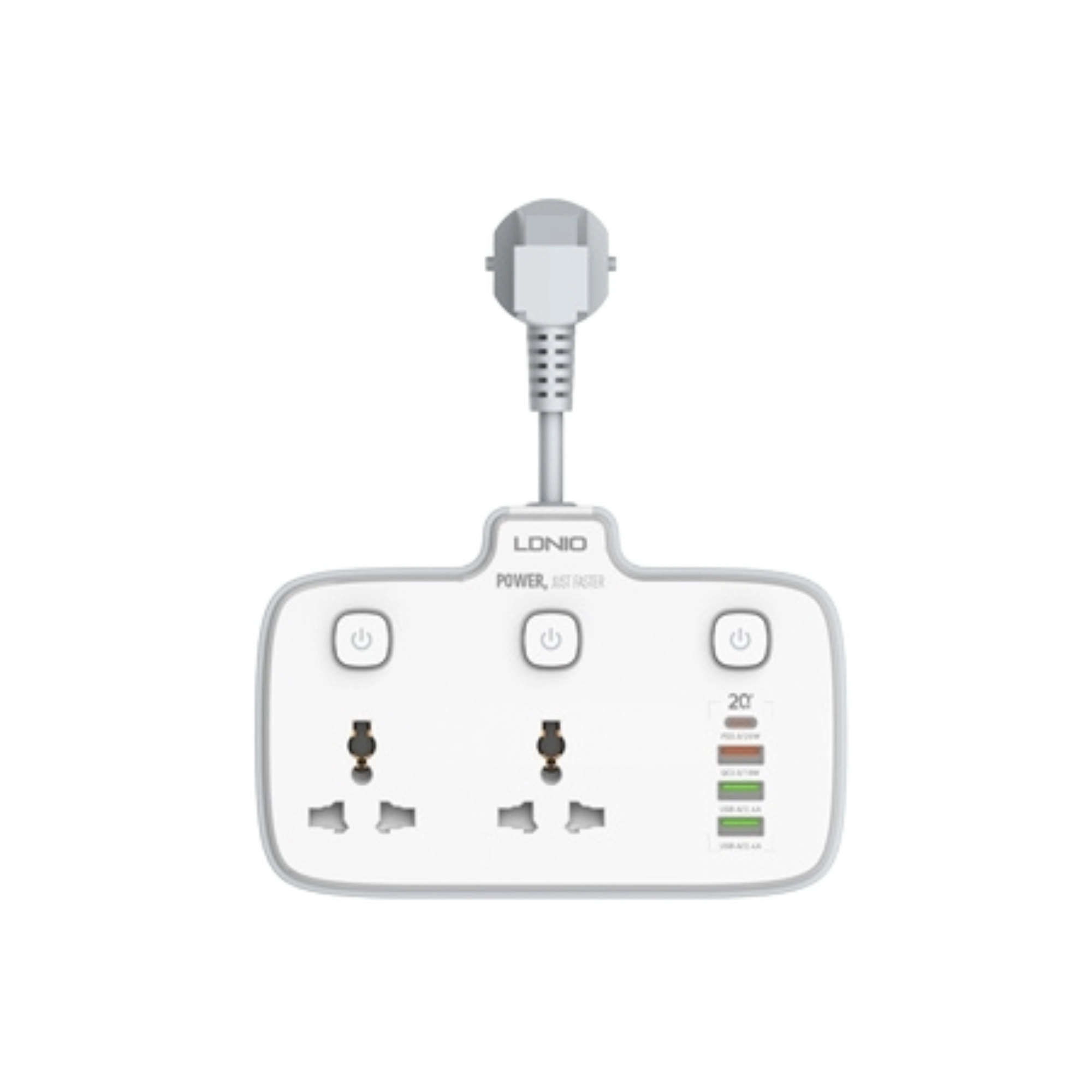 LDNIO SC2413 Portable Extension Power Socket 
