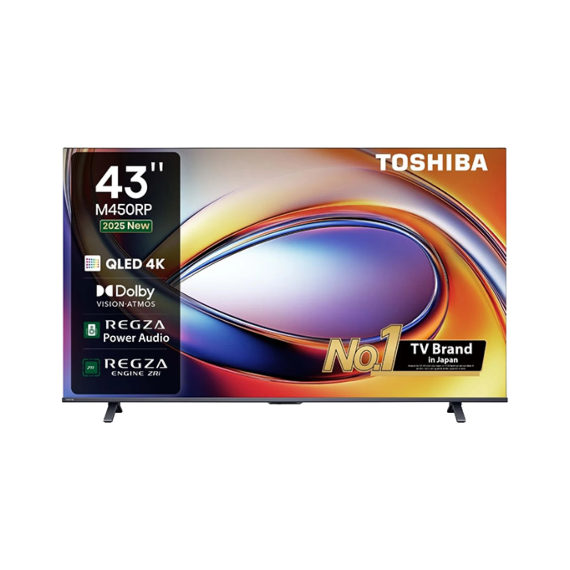 TOSHIBA 43M450RP 43" QLED 4K VIDAA Smart TV