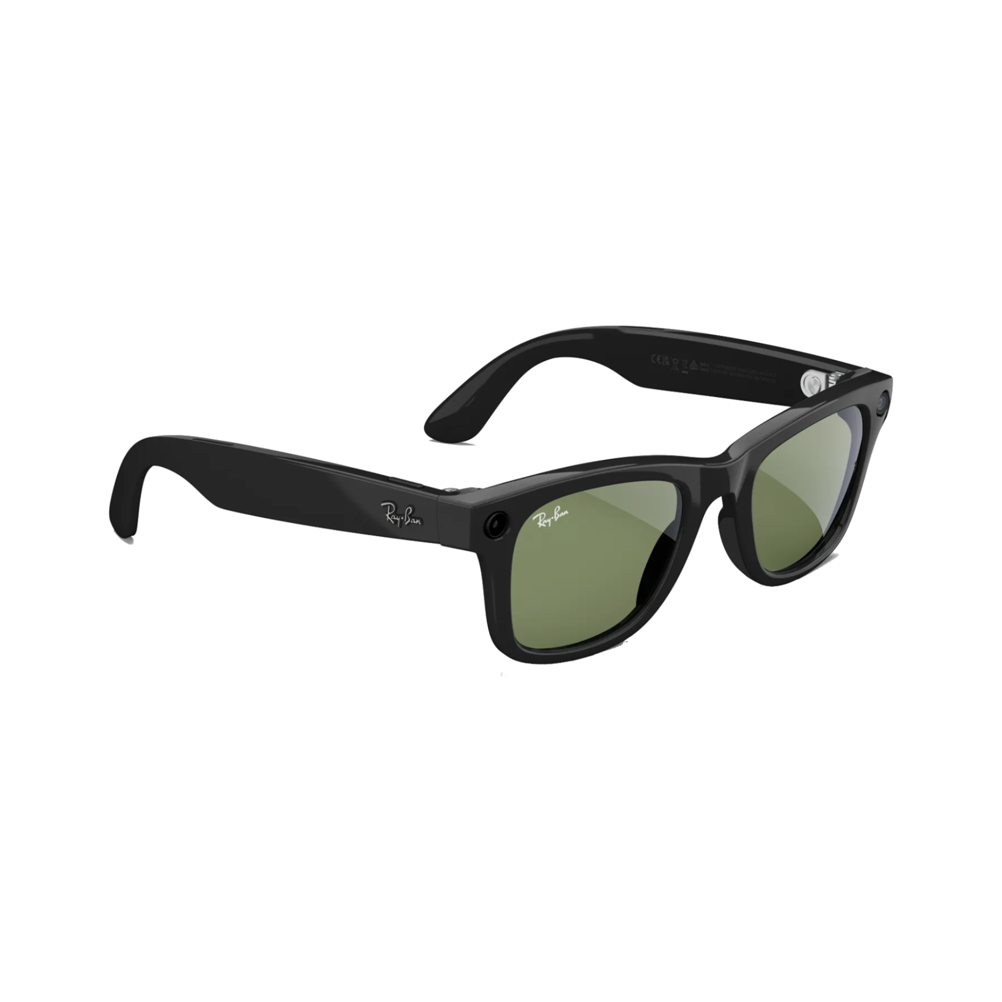 Ray-Ban Meta Wayfarer 2nd Gen AI Glasses (RW4012) Shiny Black/Green