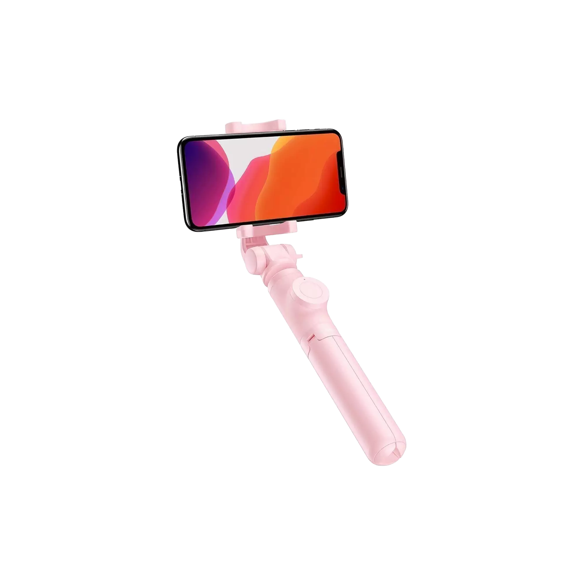 Baseus Lovely Bluetooth Folding Bracket Selfie Stick Coral Pink